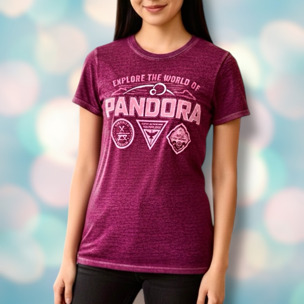Authentic Disney Pandora Avatar Animal Kindgom Women’s Tee Shirt Top Size S